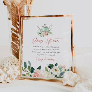 Poster Jogo de Chá de panela do Anel do Tea Party ARIA