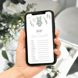 Poster Jogo de Chá Eucalyptus Baby Girl Green