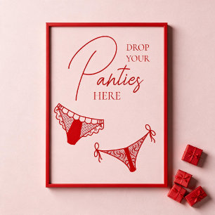 Poster Jogo de Cueca para Festa de Despedida de Solteira 