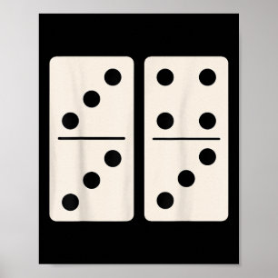 Poster Jogo de Dominó 6 7 Engraçado 67 Gíria Alpha Geraçã