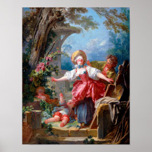 Poster Jogo de etiqueta, Fragonard