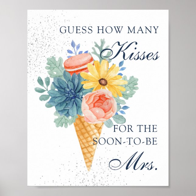 Poster Jogo de Festa de Chá de panela Macaron com Sucultu (Frente)