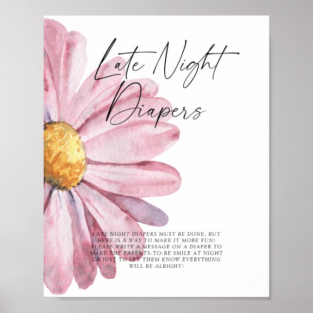 Poster Jogo de fraldas noturnas Daisy Late (Frente)