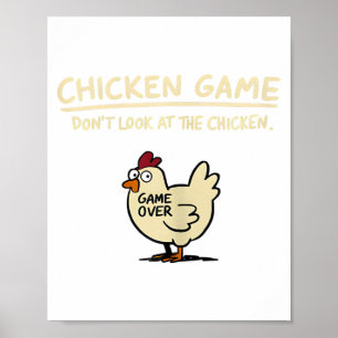 Poster Jogo de Frango Não Olhe para o Frango Frango Engra