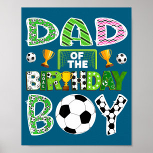 Poster Jogo de Futebol de Aniversário do Papai