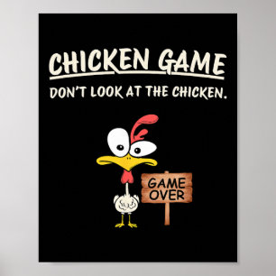 Poster Jogo de Galinha Não Olhe Para a Galinha Galinha En