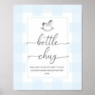 Poster Jogo de Gingham Rocky Bottle Chug