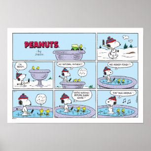 Poster Jogo de Hóquei Snoopy & Friends