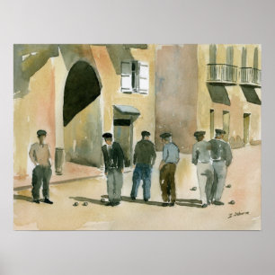 Poster Jogo de Pétanque