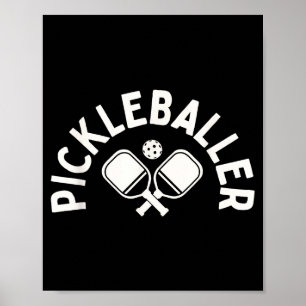 Poster Jogo de pickleball Pickleballer para mulheres