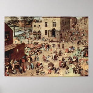 Poster Jogo de Pieter Bruegel-Child