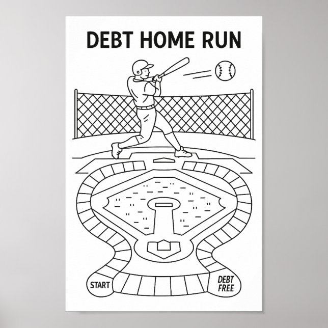 Poster Jogo de Rastreamento de Pagamento de Dívida Home R (Frente)