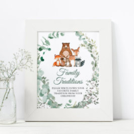 Poster Jogo de Tradição Familiar Favorita de Animais da F