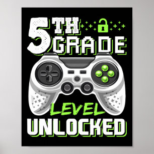 Poster Jogo De Vídeo Desbloqueado De Nível 5