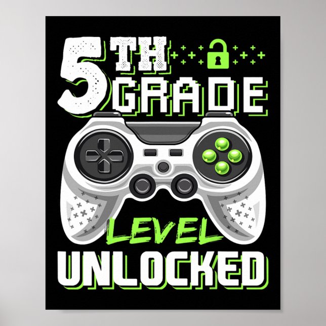 Poster Jogo De Vídeo Desbloqueado De Nível 5 (Frente)