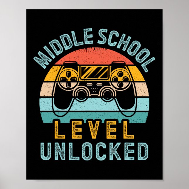 Poster Jogo De Vídeo Desbloqueado Em Nível Escolar De Vol (Frente)