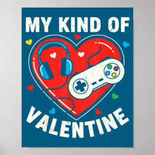 Poster Jogo de Vídeo Divertido para Gamer no Dia dos Namo
