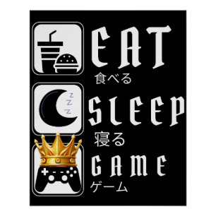 Póster jogo de vídeo do game come sleep