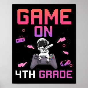 Poster Jogo De Vídeo No 4º Grau De Gamer Ck Para School F