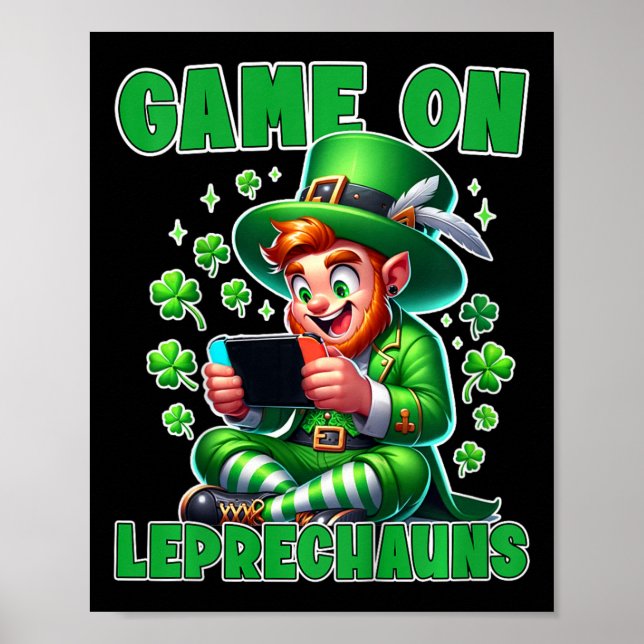 Poster Jogo de videogame do Patrick em Leprecha (Frente)