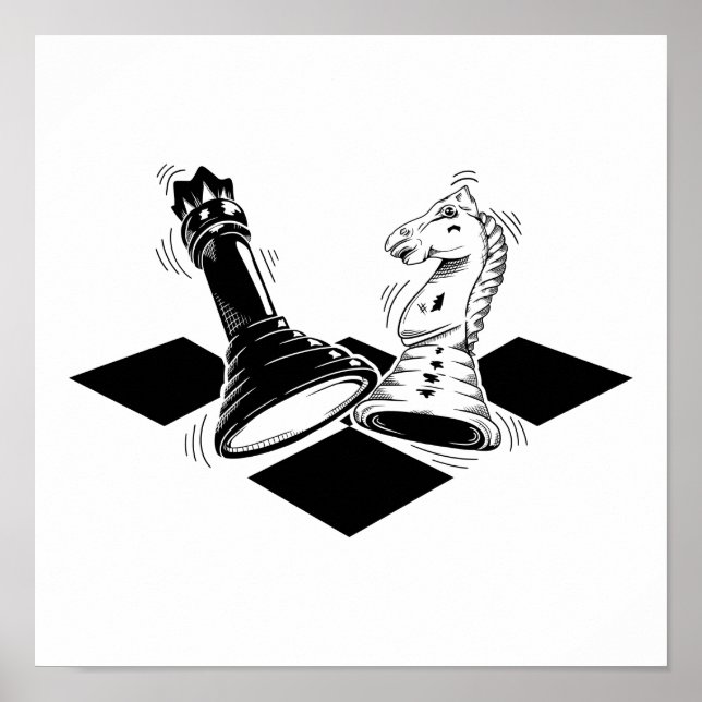 Poster Jogo de xadrez (Frente)