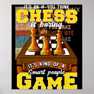 Poster jogo de xadrez é um jogador de xadrez inteligente