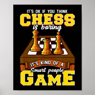Poster jogo de xadrez é um jogador de xadrez inteligente