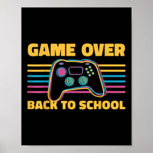 Poster Jogo Divertido Fim de Volta às Aulas Para Professo
