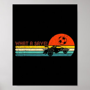 Poster Jogo Divertido Liga de Futebol de Carro RC Foguete