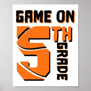 Poster Jogo Divertido No Desenho Da Série 5 Primeiro Dia 