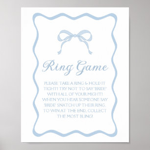 Poster Jogo do Chá de panela Azul
