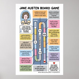 Poster Jogo do Conselho Jane Austen