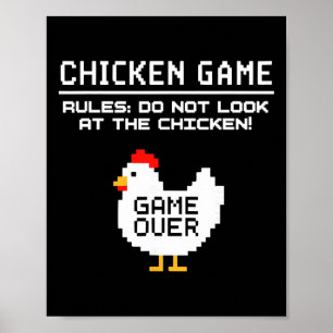 Poster Jogo do Frango Não Olhe Para o Frango Prática Dive