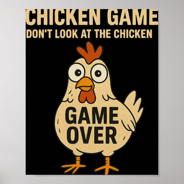 Poster Jogo do Frango Não Olhe para o Jogo do Frango Fim  (Frente)