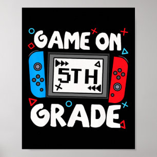 Poster Jogo Engraçado De Jogadores No 5 De Volta Para Cri