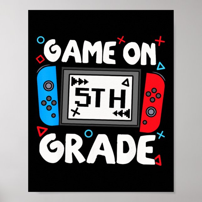Poster Jogo Engraçado De Jogadores No 5 De Volta Para Cri (Frente)