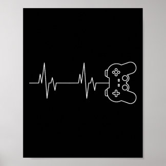 Poster Jogo Engraçado Gamer Pulso Jogo Homens Mulheres K