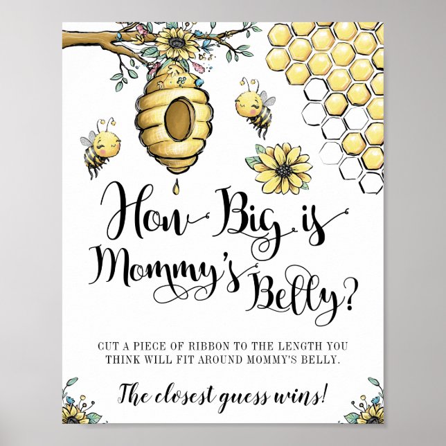 Poster Jogo Floral Beehive Honey Beet Belly (Frente)