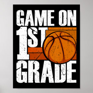 Poster Jogo Na Série 1rua De Basquete De Volta À Primeira