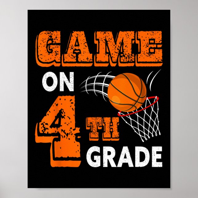 Poster Jogo No 4º Ano De Basquete De Volta Ao Ensino (Frente)