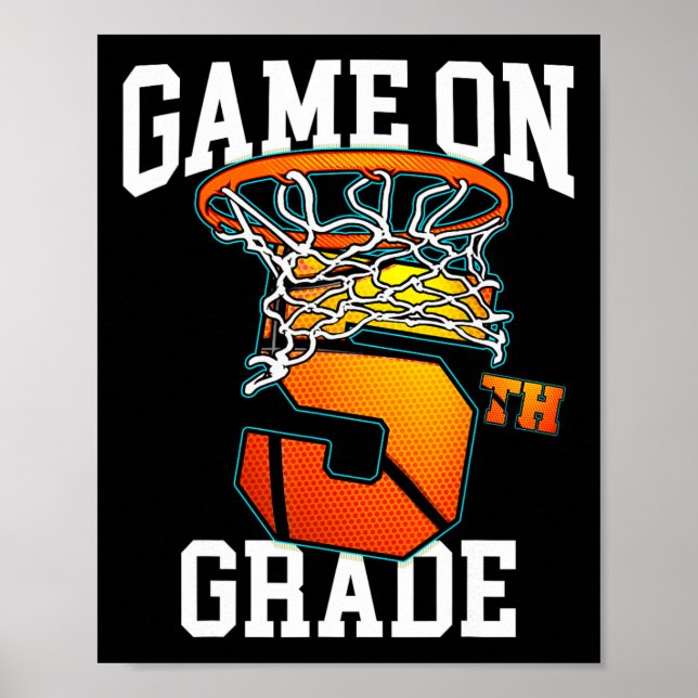 Poster Jogo No 5 De Basquete De Volta Ao Ensino (Frente)