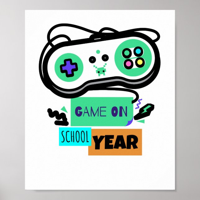 Poster Jogo no Ano Escolar - Primeiro Dia de Volta à Esco (Frente)