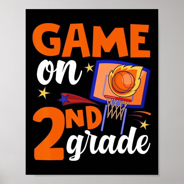 Poster Jogo No segundo De Basquete De Volta Ao Ensino Esc (Frente)