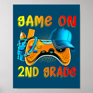 Poster Jogo No segundo De Volta Ao Nível Do segundo Escol