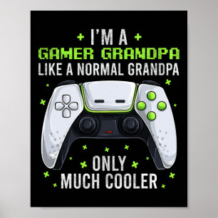 Poster Jogo para jogos do vovô jogador Camisa Vídeo engra