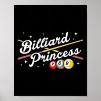 Jogo Snooker Billiard Princesa Jogadores de Piscin
