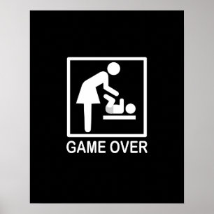 Póster Jogo sobre a Sinalização Humorosa da Mãe