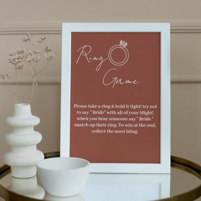 Poster Jogo terrorista minimalista não diga noiva (Criador carregado)