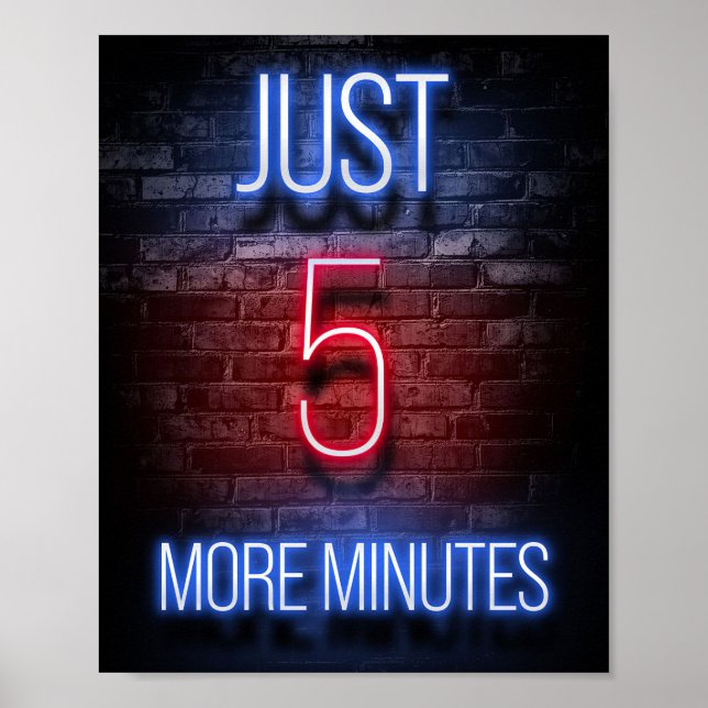 Poster Jogos Apenas Mais Cinco Minutos (Frente)