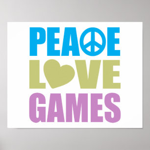 Póster Jogos de amor da paz